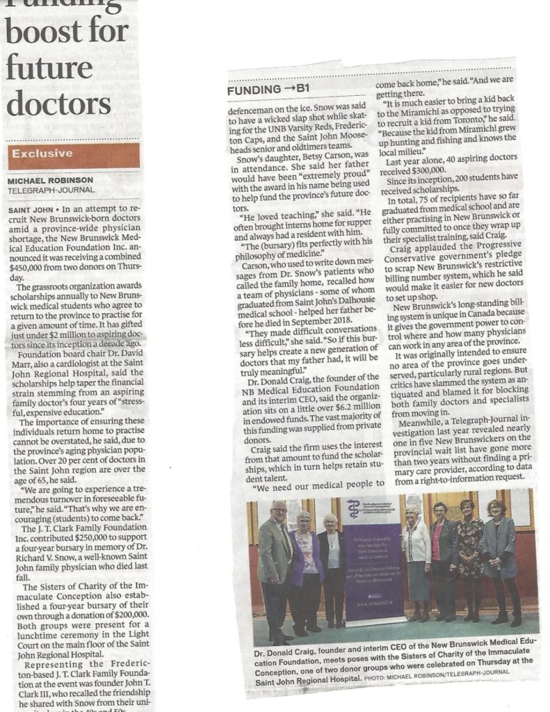 Funding Boost Future Doctors St. John